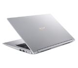 Acer Swift 3, SF314-55-72NH, Intel Core i7-8565U (up to 4.60GHz, 8MB), 14" FHD IPS (1920x1080) Glare, HD Cam, 8GB DDR4, 512GB SSD M.2, Intel HD Graphics 620, BT 4.2, FingerPrint, MS Win10, Silver + Acer 14" Protective Sleeve Smoky Gray