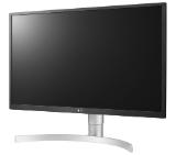 LG 27UL550-W, 27" UHD 4K HDR, IPS Panel Anti-Glare, 5ms, 1000:1, 300cd/m, 3840x2160, sRGB 98% Color Gamut, HDR 10, HDMI, DisplayPort, RADEON FreeSync, Headphone out, Height / Pivot / Tilt Adjustable Stand, Black