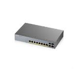 ZyXEL GS1350-12HP, 12 Port managed CCTV PoE switch, long range, 130W