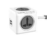 Allocacoc POWER CUBE Universal 10533GY 4 + 2x USB/1.5m cable