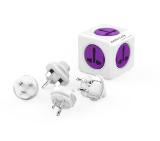 Allocacoc POWER CUBE Universal 10552PP 5outlets/travel kit; purple