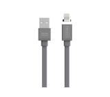 Allocacoc USB cable Lightning 10764GY grey flat; MAGNET