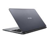 Asus X507MA-BR145 Ultra Slim, Intel Celeron N4000 (up to 2.6GHz, 4MB), 15.6" HD (1366x768) АG, 4GB DDR4 2400(max. 8GB), HDD SATA3 256GB M.2 SSD, Intel UHD Graphics 600, Endless, Stary Grey+Asus WT300  RF Wireless Optical Mouse, up to 1600 DPI, Black