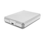 Lacie 4TB Mobile Drive, USB-C, USB 3.0, For Mac and Windows, Moon Silver