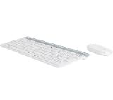 Logitech Slim Wireless Keyboard and Mouse Combo MK470 - OFFWHITE