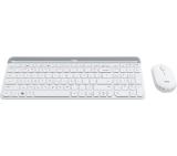 Logitech Slim Wireless Keyboard and Mouse Combo MK470 - OFFWHITE