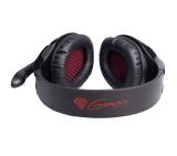 Genesis Headphones H44 Z With Microphone Black