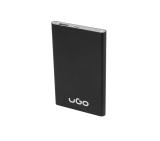 uGo Power bank UPB-1137 5000MAH USB LI-POLY 1A, Black aluminium
