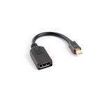 Lanberg adapter display port mini (m) -> display port (f), 10cm cable, black