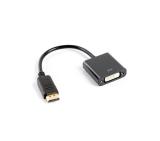 Lanberg adapter display port (m) -> DVI-I (f) (24+5) dual link, 10cm cable