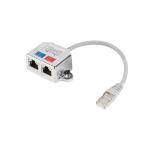 Lanberg adapter LAN splitter RJ45 -> 2x RJ45 ftpad-0026-s