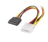 Lanberg molex (m) -> 2x SATA (f), cable 15cm