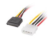 Lanberg molex (m) 4 pin -> 2x SATA (f) 15 pin, cable 30cm