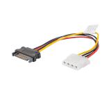 Lanberg molex (f) -> SATA (m), cable 15cm