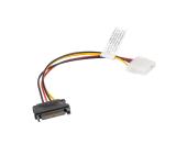 Lanberg molex (f) -> SATA (m), cable 15cm