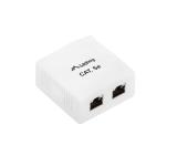 Lanberg surface-mount box CAT.5e FTP shielded 2X RJ45, white