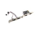 Lanberg extension card PCI-express 4x com + low profile bracket