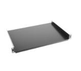 Lanberg 19" fixed shelf 1U / 483x315mm, max load capacity up to 20kg, black