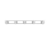 Lanberg 19" cable management AK-1205-S panel 5 rings - type b 1U, grey