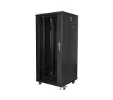 Lanberg rack cabinet 19" free-standing 27U / 600x600 self-assembly flat pack, black