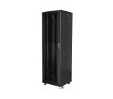 Lanberg rack cabinet 19" free-standing 42U / 600x600 self-assembly flat pack, black