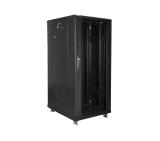 Lanberg rack cabinet 19" free-standing 27U / 600x800 self-assembly flat pack, black