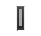 Lanberg rack cabinet 19" free-standing 37U / 600x600 self-assembly flat pack with mesh door LCD, black