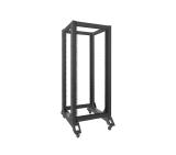 Lanberg open rack 27U  600x800, black