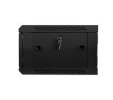 Lanberg rack cabinet 19” wall-mount 4U / 600x450 for self-assembly (flat pack), black