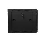 Lanberg rack cabinet 19” wall-mount 6U / 600x450 for self-assembly (flat pack), black