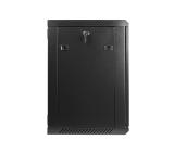Lanberg rack cabinet 19'' wall-mount 12U / 600x450 for self-assembly (flat pack), black