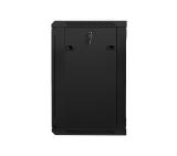 Lanberg rack cabinet 19” wall-mount 15U / 600x450 for self-assembly (flat pack), black