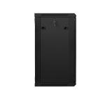 Lanberg rack cabinet 19” wall-mount 18U / 600x450 for self-assembly (flat pack), black