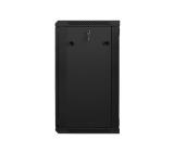 Lanberg rack cabinet 19” wall-mount 18U / 600x450 for self-assembly (flat pack), black