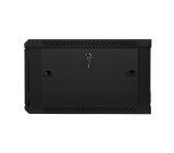 Lanberg rack cabinet 19” wall-mount 6U / 600x600 for self-assembly (flat pack), black
