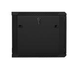 Lanberg rack cabinet 19” wall-mount 9U / 600x600 for self-assembly (flat pack), black