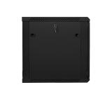 Lanberg rack cabinet 19" wall-mount 12U / 600x600 for self-assembly (flat pack), black
