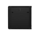 Lanberg rack cabinet 19" wall-mount 12U / 600x600 for self-assembly (flat pack), black