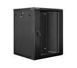 Lanberg rack cabinet 19” wall-mount 15U / 600x600 for self-assembly (flat pack), black