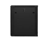 Lanberg rack cabinet 19” wall-mount 15U / 600x600 for self-assembly (flat pack), black