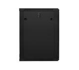 Lanberg rack cabinet 19" wall-mount 18U / 600x600 for self-assembly (flat pack), black