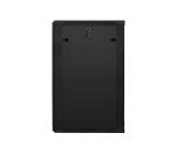 Lanberg rack cabinet 19” wall-mount 22U / 600x600 for self-assembly (flat pack), black