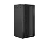 Lanberg rack cabinet 19” wall-mount 27U / 600x600 for self-assembly (flat pack), black