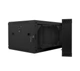 Lanberg rack cabinet 19” double-section wall-mount 6U / 600x600 for self-assembly (flat pack), black