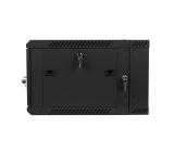 Lanberg rack cabinet 19” double-section wall-mount 6U / 600x600 for self-assembly (flat pack), black