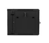 Lanberg rack cabinet 19” double-section wall-mount 9U / 600x600 for self-assembly (flat pack), black