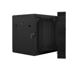 Lanberg rack cabinet 19” double-section wall-mount 12U / 600x600 for self-assembly (flat pack), black