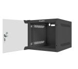 Lanberg rack cabinet 10" wall-mount 4U / 280x310 for self-assembly (flat pack), black