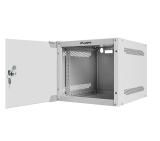 Lanberg rack cabinet 10" wall-mount 4U / 280x310 for self-assembly (flat pack), grey