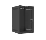 Lanberg rack cabinet 10” wall-mount 9U / 280x310 for self-assembly (flat pack), black